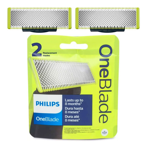 X2 Repuesto Afeitadora Y Recortadora Philips Qp2521 Goex