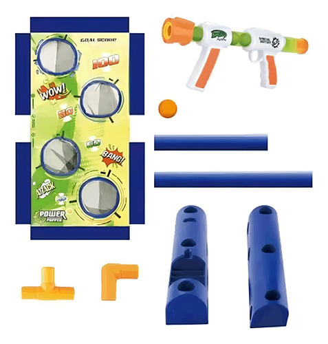 Lançador De Bolinhas Pow Pow Ball Com 15 Bolinhas Fênix
