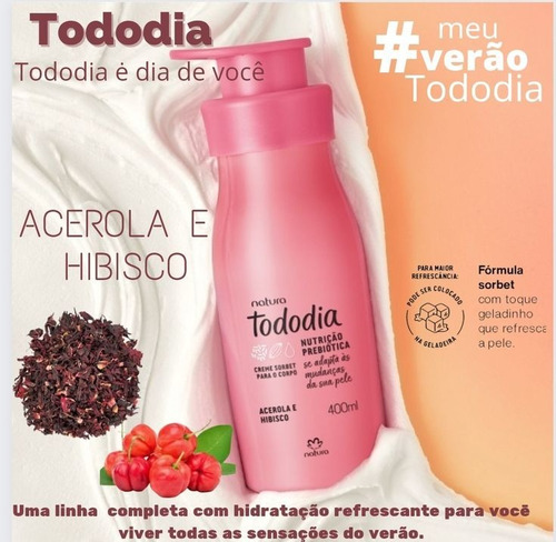 Set Natura Todo Día Exfoliante Y Crema Corporal Acerola Y Frutos Rojos