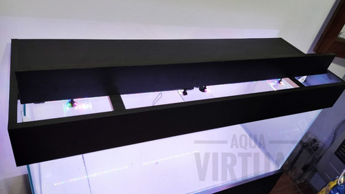 Mueble Con Pecera Mainar 120x50x40 Y Tapa Leds