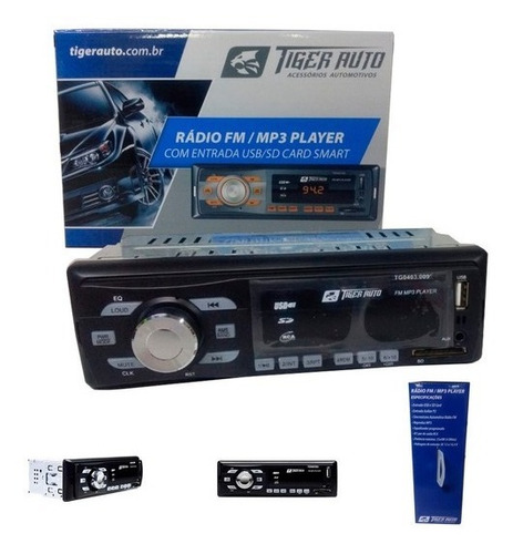 Imagem 3 de 4 de 5 Peça Radio Tiger Player Usb Sd Card Usb P2 25x4