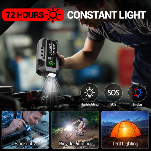 Arrancador De Coche Con Compresor 4000 A 12 V Y Usb Qc3.0