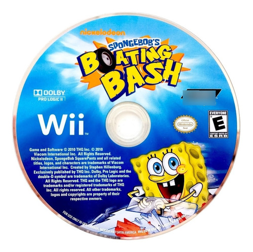 Spongebob's Boating Bash Nintendo Wii  (Reacondicionado)