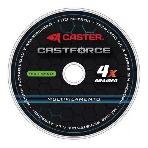 Multifilamento Caster Castforce 4x 0.14mm X 100 Mts