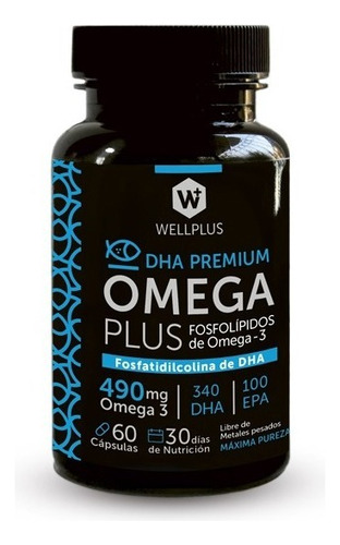 Omega Plus Fosfolípidos De Omega 3 (60 Cápsulas)