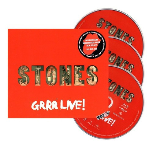 The Rolling Stones Grrr Live ! 2 Discos Cd + Blu-ray