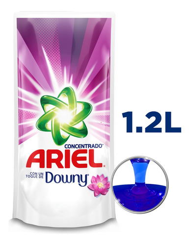 Imagen 1 de 7 de Recarga Detergente Líquido Concentrado Ariel Downy 1,2 L