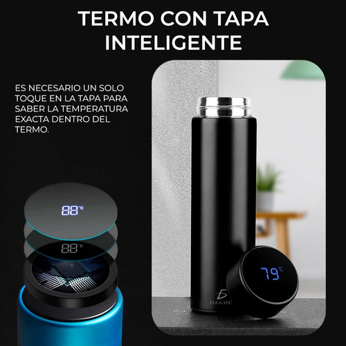 Termo Al Vacío Inteligente Con Pantalla Lcd De Temperatura