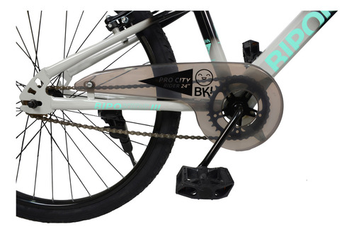 Bici Rodado 24 Comoda Cuadro Bajo Diseño Bipokids Color Celeste Tamaño del cuadro S