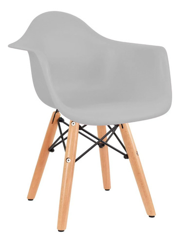 Silla Eames Infantil Con Descansabrazos - Duduk Gris