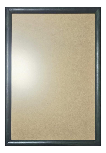 1 Marco De Madera Con Vidrio Anti 50x70cm, Todo Incluido Verde Ficus