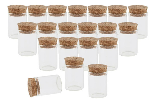 20 Pcs 10ml Mini Frascos Botella De Vacíos Con Tapón De