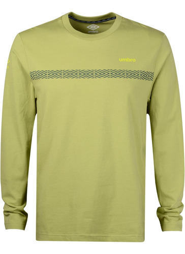 Playera De Manga Larga Umbro Diamond Run Para Hombre, Hoja
