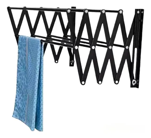 Danpoo Tendedero plegable para colgar en la pared, estante de secado de  ropa plegable, soporte plegable para colgar ropa, plata mate (paquete de un