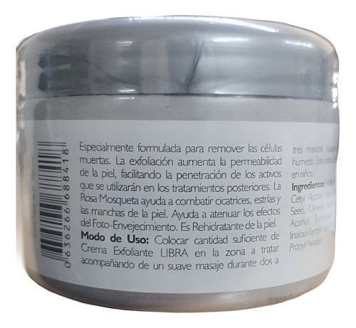 Crema Exfoliante Intensa 500g Libra Cosmetica