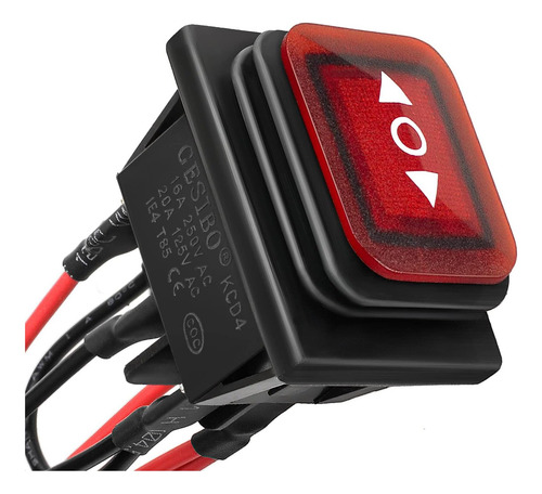Interruptor Qteatak 6 Pin Dc 12v, 10a 3 Posiciones On-off Ac