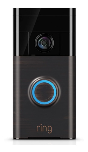 Campainha de vídeo Timbre Ring Inalambrico Wi-fi Camara Hd Color Venezian Bronze