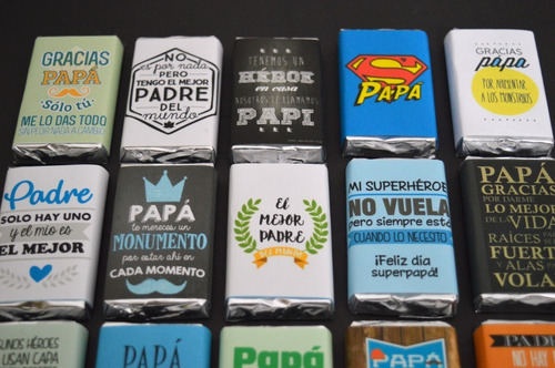 10 Chocolates Personalizados Dia Del Padre Regalo Original