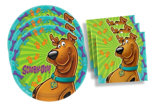 Scooby-doo Fiesta De Cumpleaños Suministros Set Platos  Pla