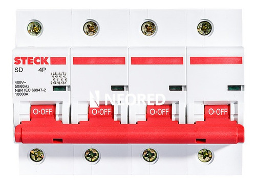 Interruptor Termomagnetico 4x100 Steck Sd 10ka