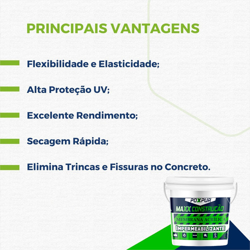 Manta Acrilica Impermeabiliza Laje E Telhado 4,5kg Flexivel