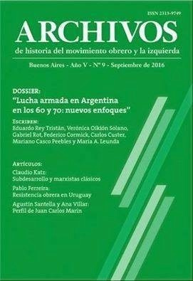 Revista Archivos De Historia Del Movimiento Obrero N° 9 2016