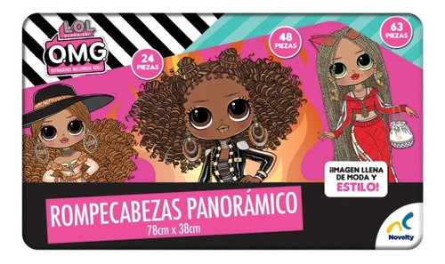 Rompecabezas Lol Surprise O.m.g. Panorámico Caja Metalica
