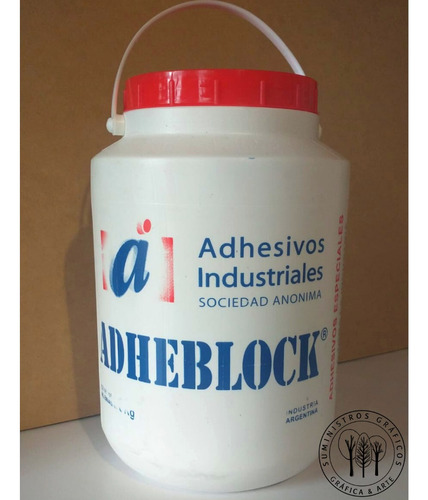 Adhesivo Cola Vinilica Pote X 6kg. Encuadernacion Adheblock