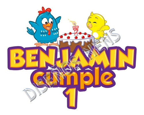 Gallina Pintadita Logo Personalizado Imprimible Cumpleaños