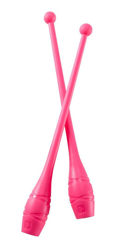 Maças De Ginástica Rítmica (gr) 36 Cm Rosa - Cor Fluo-pink