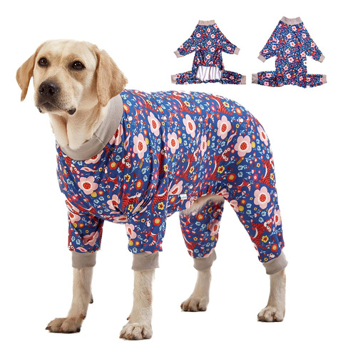 Pijama Lovinpet Con Diseño De Pitbull Para Perros Grandes, C