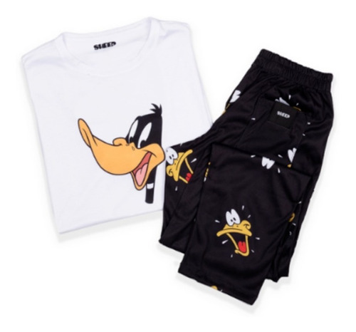 Pijama Manga Corta Pantalon Largo Pato Lucas Sheep Sh306