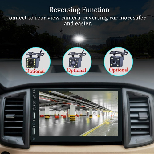 Dh1. Radio Fm Para 7 Coches, 1 Din, Mp5, Pantalla Táctil
