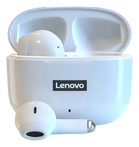 Auriculares in-ear inalámbricos Lenovo ThinkPlus LP40 Pro blanco con luz LED