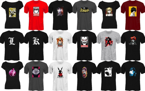 Remeras Death Note Shinigami L Kira Anime *mr Korneforos*