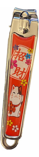 Cortaúñas Metálico Diseño Gato De La Suerte Y La Fortuna