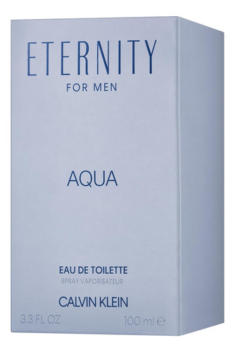 Eau De Toilette Aqua Eternity De Calvin Klein Para Hombre, 3
