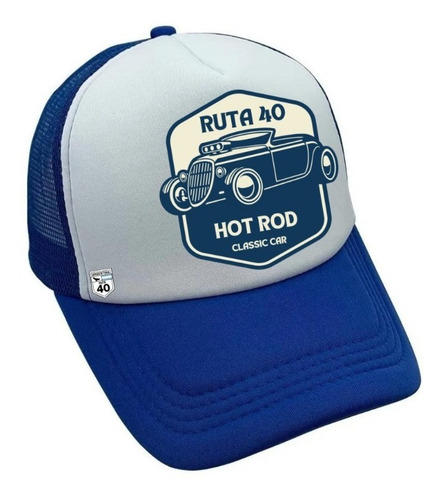Imagen 4 de 6 de Gorra Trucker Hotrod Curva Regulador Doble