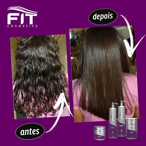 Kit Escova Progressiva Inteligente Fit Cosmeticos 2 Litros