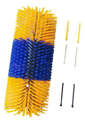 Cepillo Para Rascar Ganado, Cepillo Amarillo Y Azul