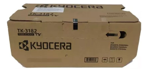 Toner de tinta preta Kyocera Tk 3182 21000 páginas