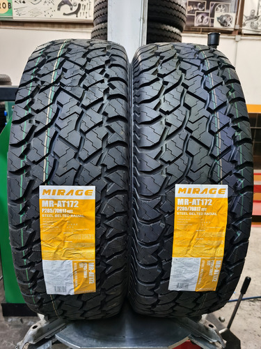 2 Llantas 285/70 R17 Mirage Mr-at172 117t Índice De Velocidad T