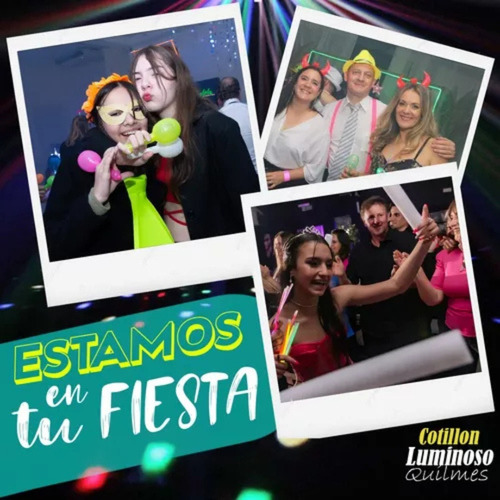 Combo Cotillon Luminoso Solo Led Premium 100 Personas +envio
