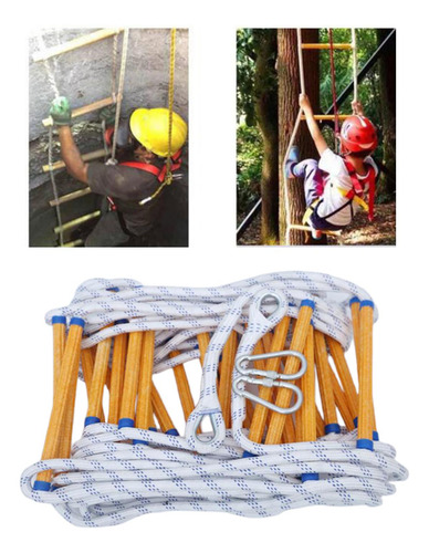 Escalera De Cuerda Suave Reutilizable Niños Adultos 10m