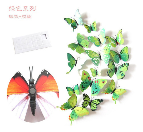 11 Juegos De Pegatinas De Pared De Mariposa 3d Para El Hogar