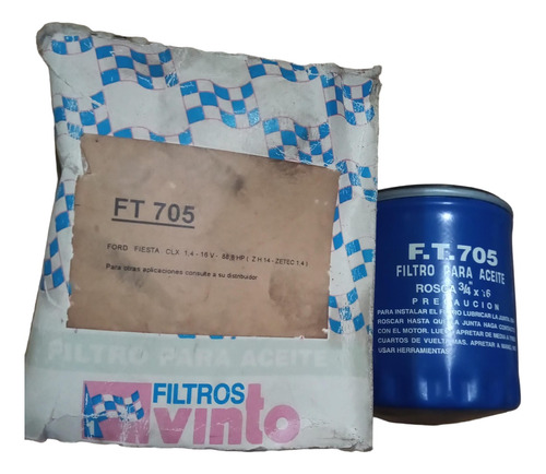 Filtro Aceite Ford Fiesta Clx 1.4 16v Zetec Ft705