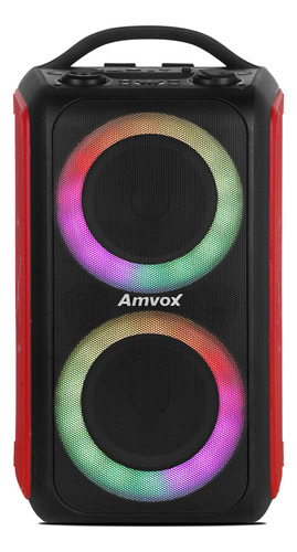 Caixa De Som Amvox 600w Bluetooth Aca 600 Bagvox Vermelho