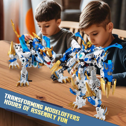 Conjunto De Brinquedos Tiallow Mecha Building Blocks 2 Em 1