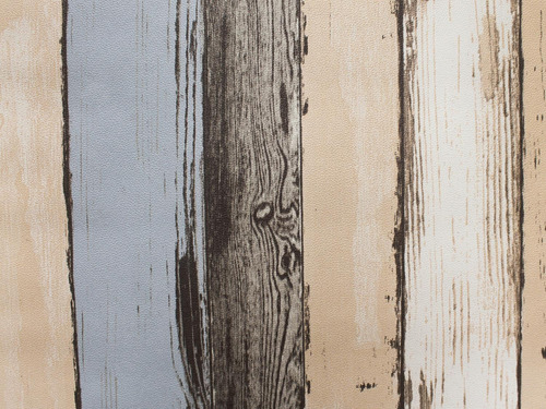 Papel Tapiz 3d Madera Duela Multicolor .53x10m Rinde 5.3m² Marrón