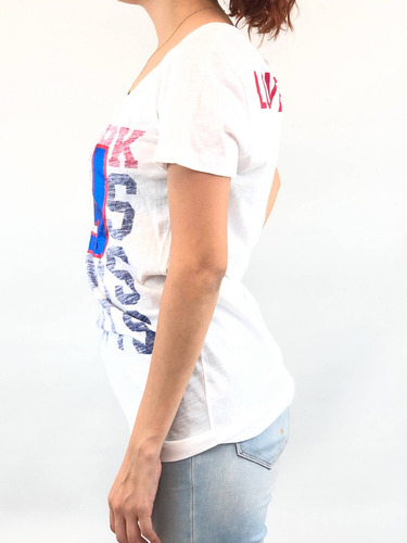Playera Victoria's Secret L De Color Azul (Usado)